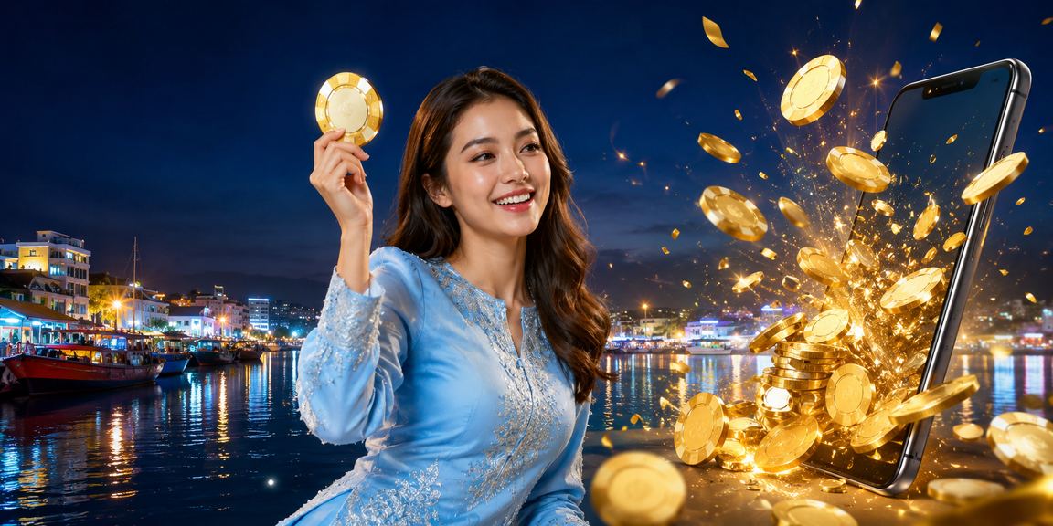 Pengguna Malaysia log masuk ke platform 7408 melalui telefon pintar